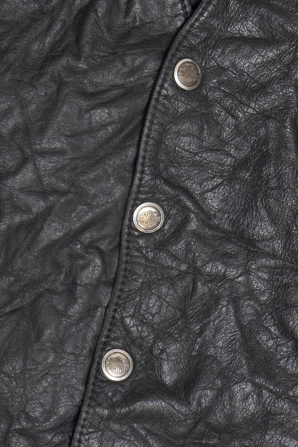 Vintage Harley Davidson Leather Vest (1990s)