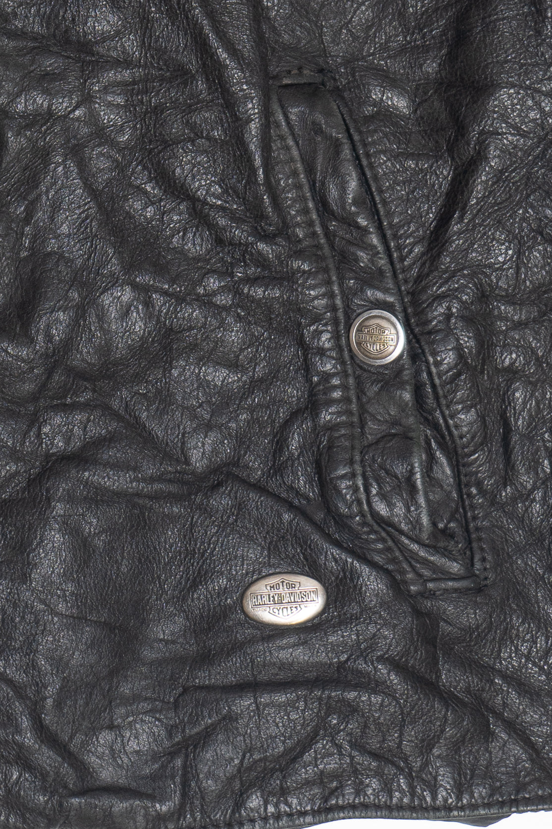 Vintage Harley Davidson Leather Vest (1990s)