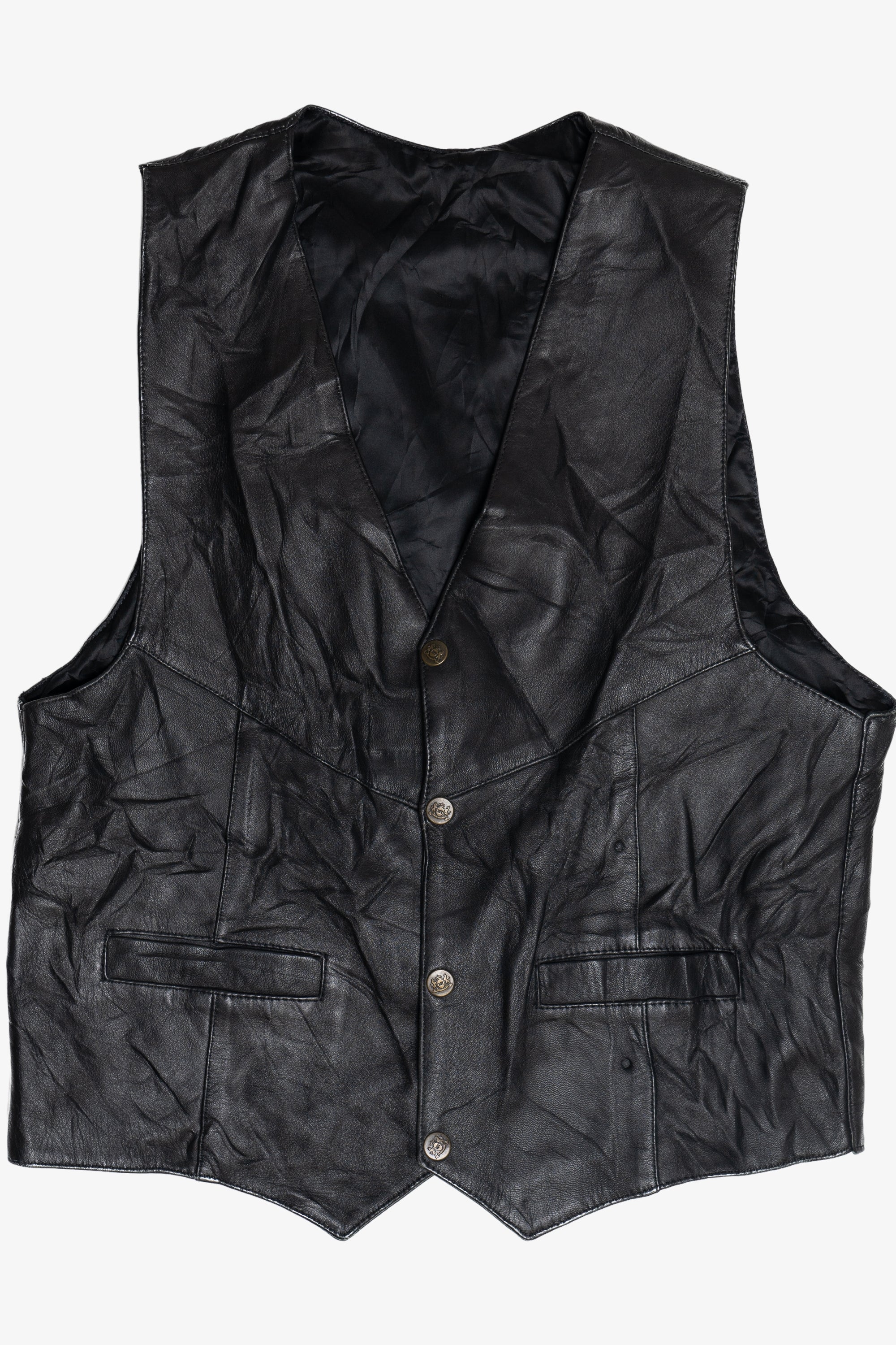 Vintage Leather Vest (1990s)