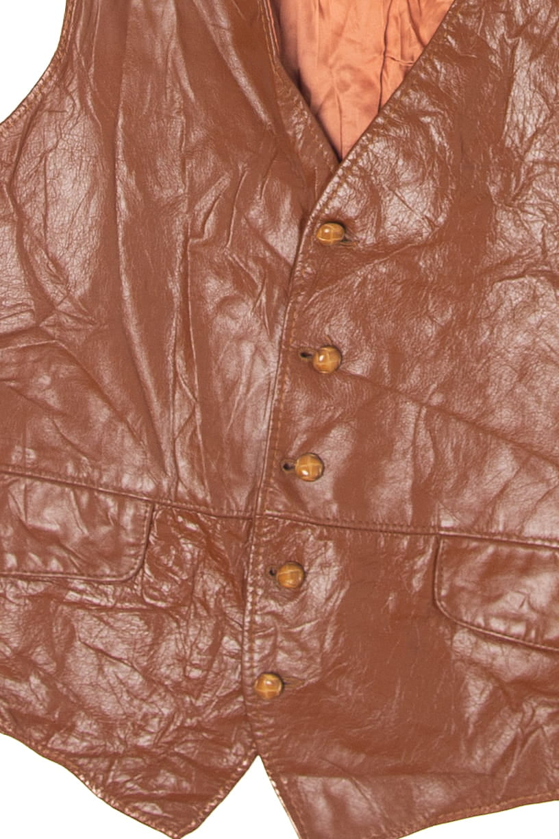 Vintage JC Penney Leather Vest (1990s)