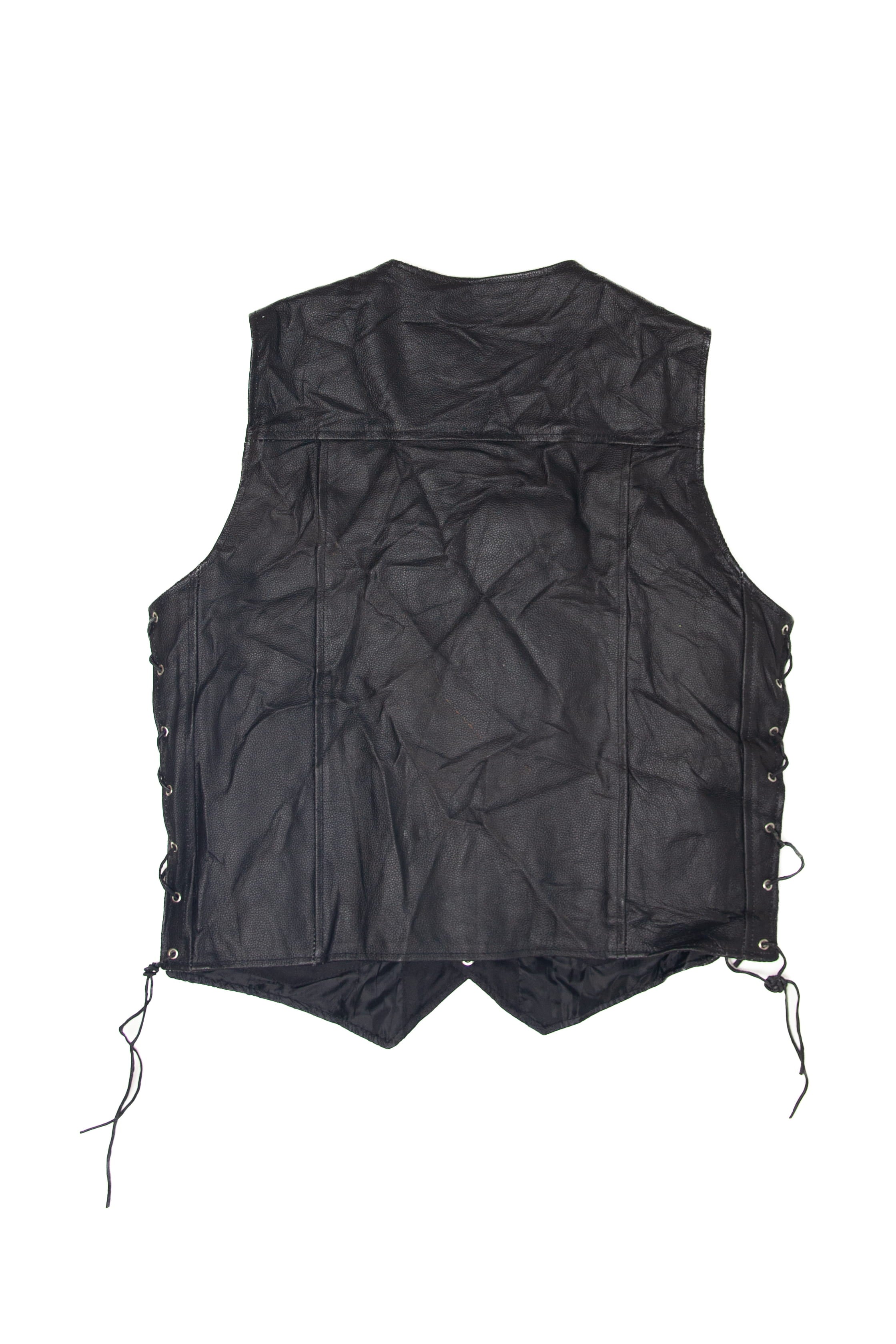 Vintage 3s Side Laced Leather Vest (1990s)