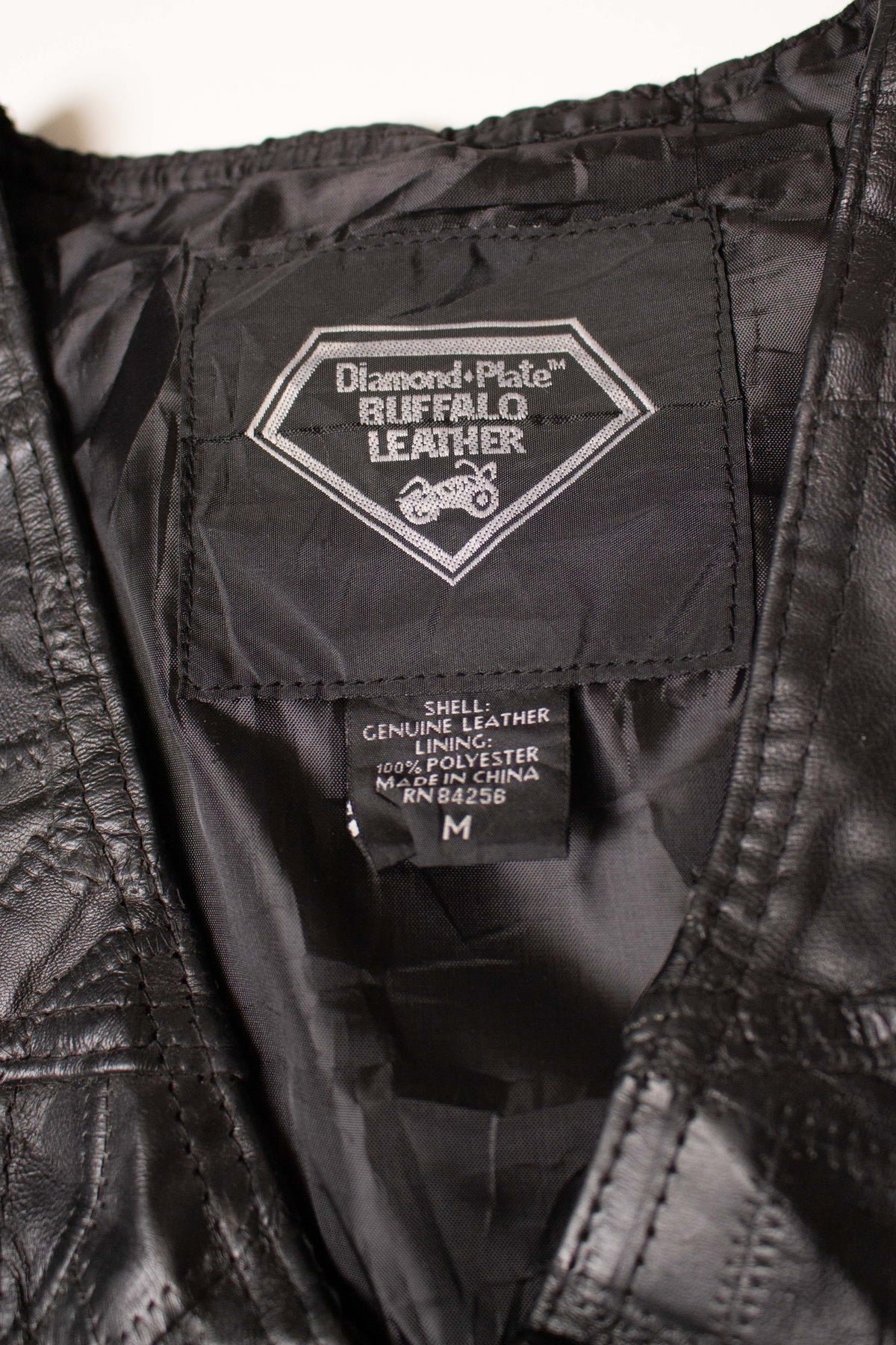 Vintage Texas Flag Leather Vest (1990s)
