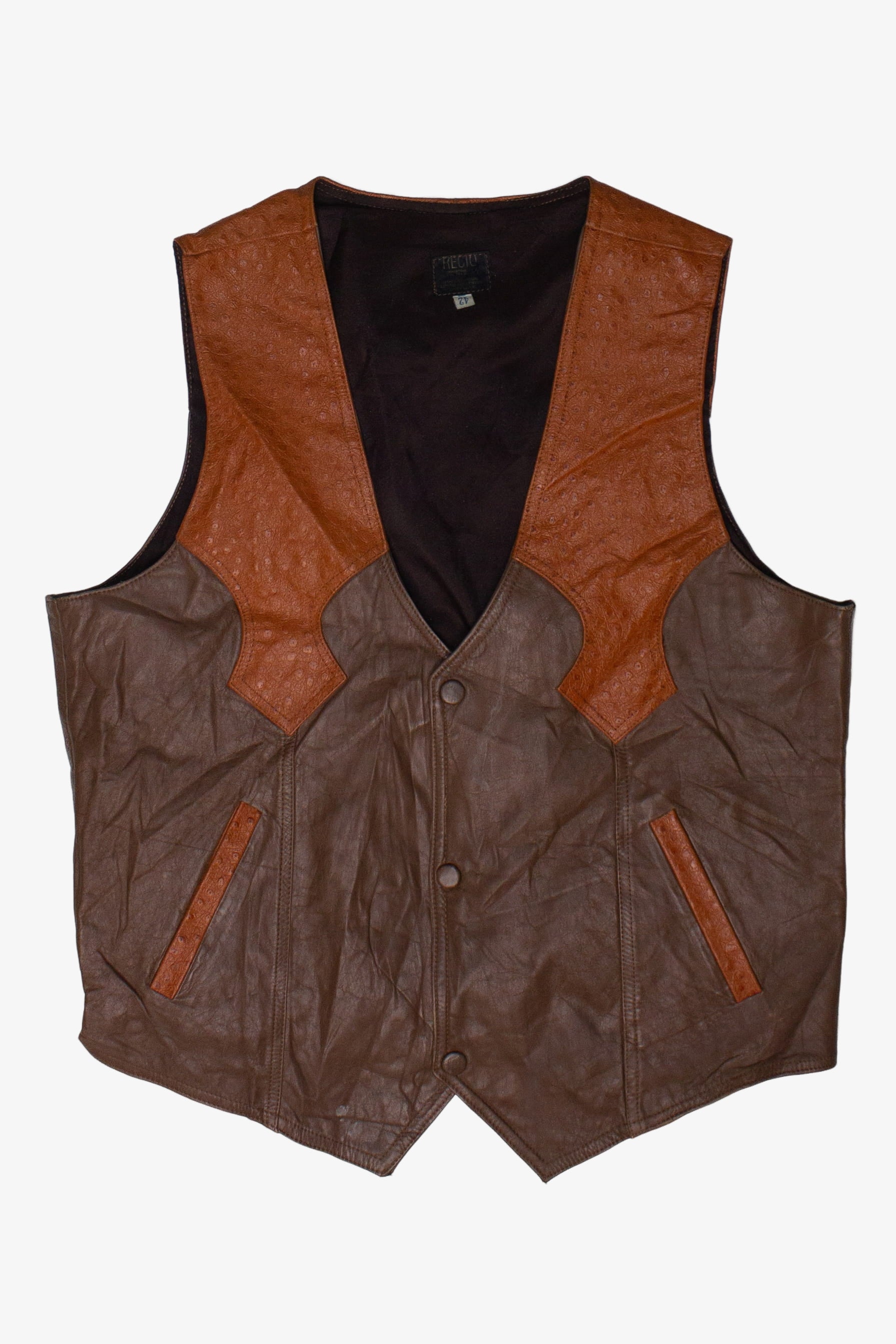 Vintage Recio Leather Vest (1970s)