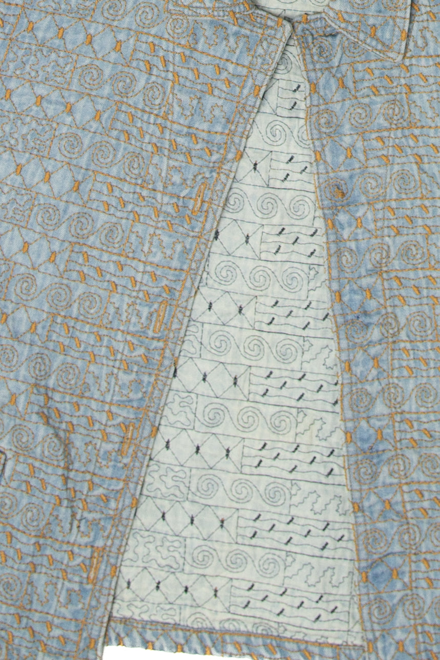 Vintage Embroidered Click Vest (1990s)