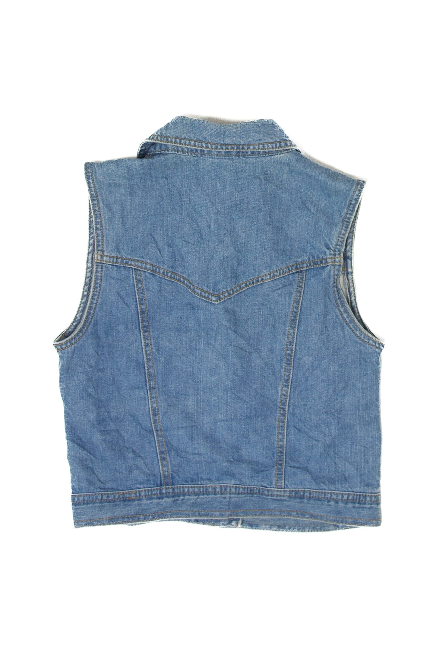 Vintage Forever 21 Spiked Denim Vest (2000s)