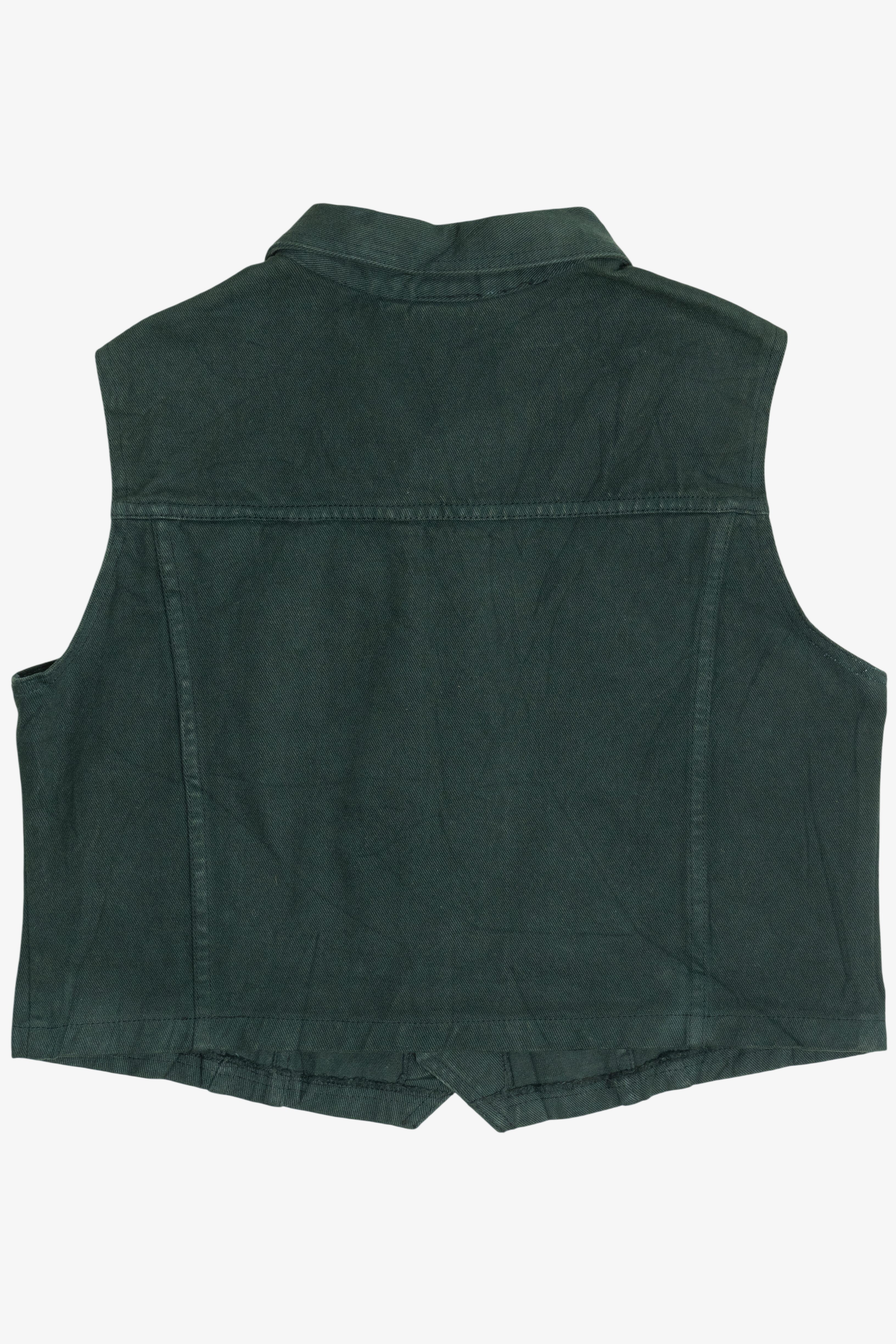 Vintage Forest Green Watch L.A. Denim Vest (1990s)