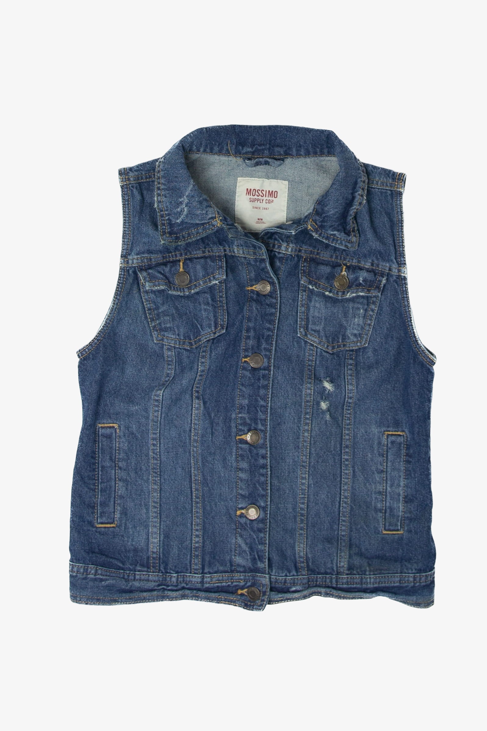 Recycled Mossimo Denim Vest (2010s)