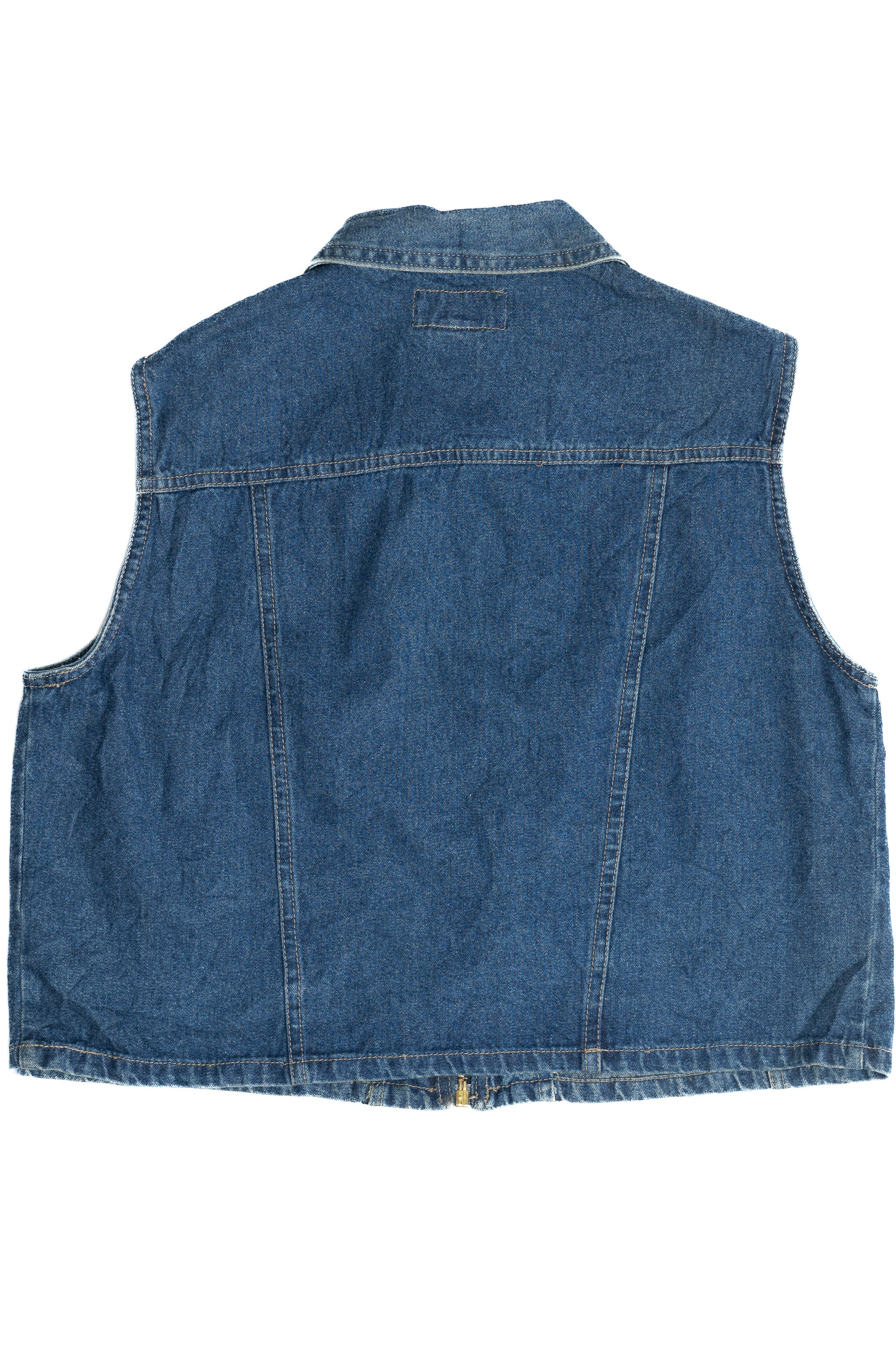 Vintage Harve Benard Zip Up Denim Vest (1990s)