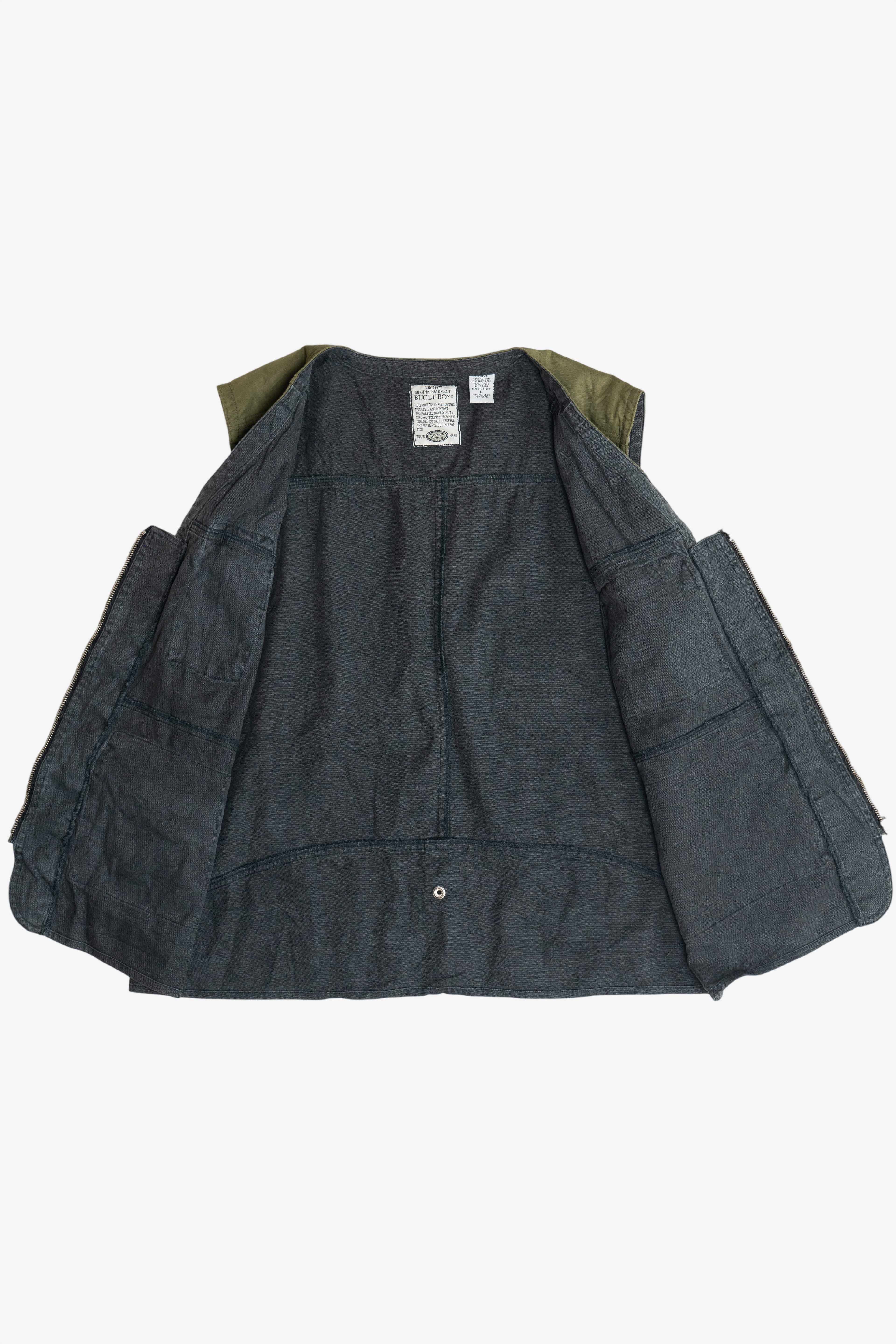 Vintage Bugle Boy Fishing Multi Pocket Vest (2000s)