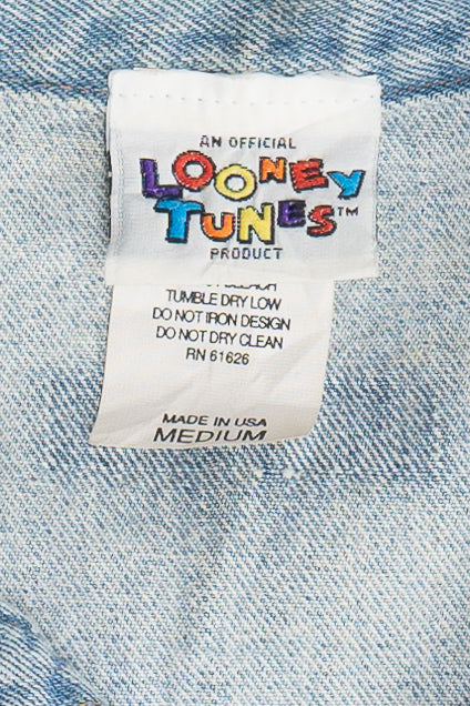 Vintage Looney Tunes Denim Vest (1990s)