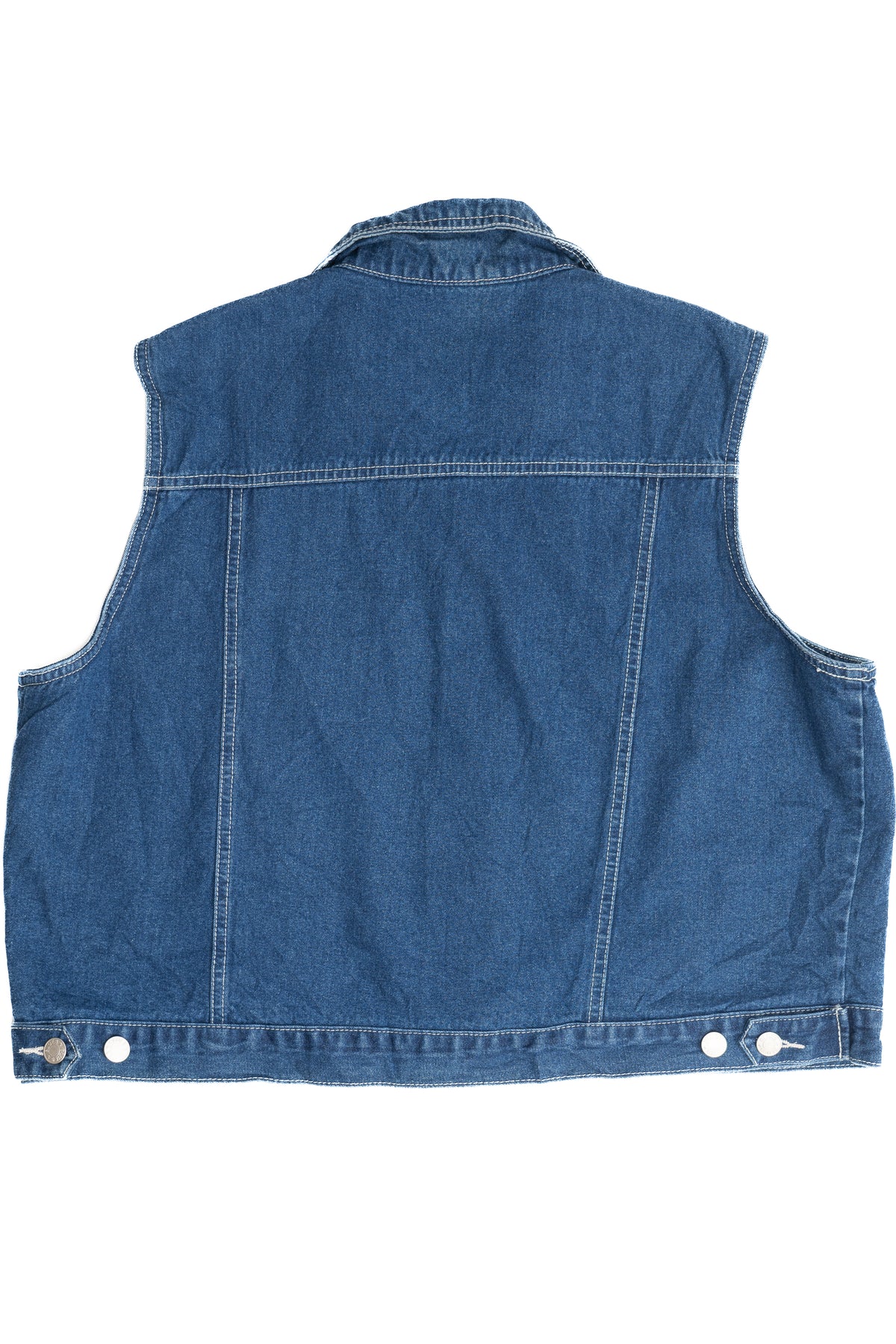 Vintage Mountain Lake Lightweight Denim Vest (1990s)