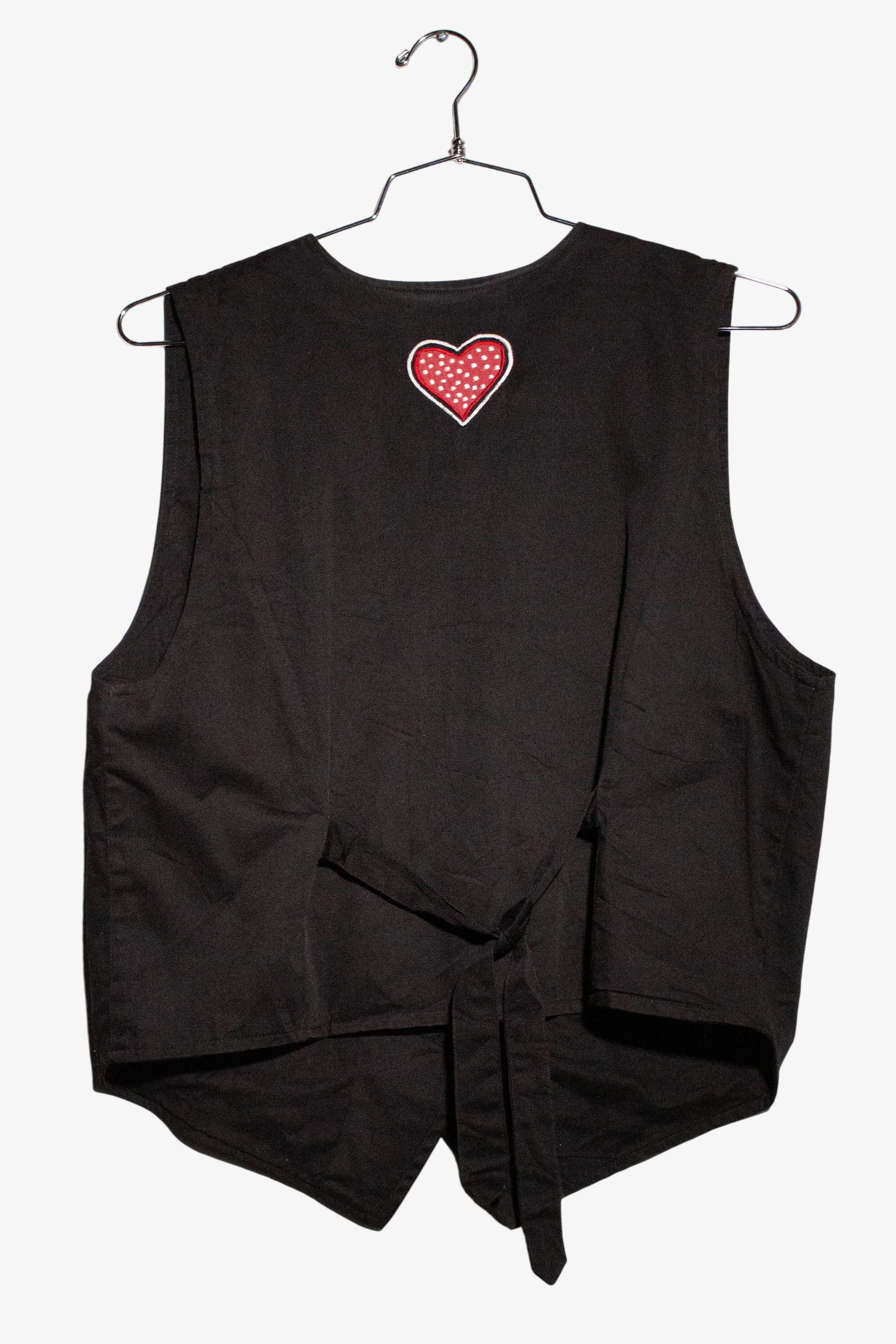 Vintage Christmas Grid Vest (1990s)