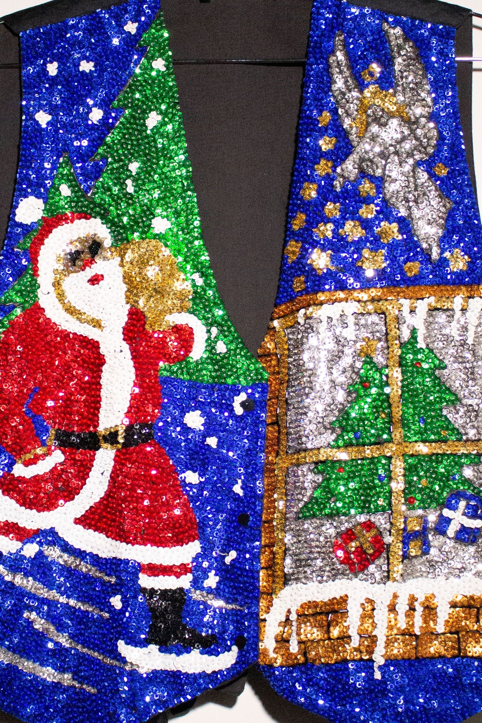 Vintage Santa Sequins Christmas Vest (1990s)