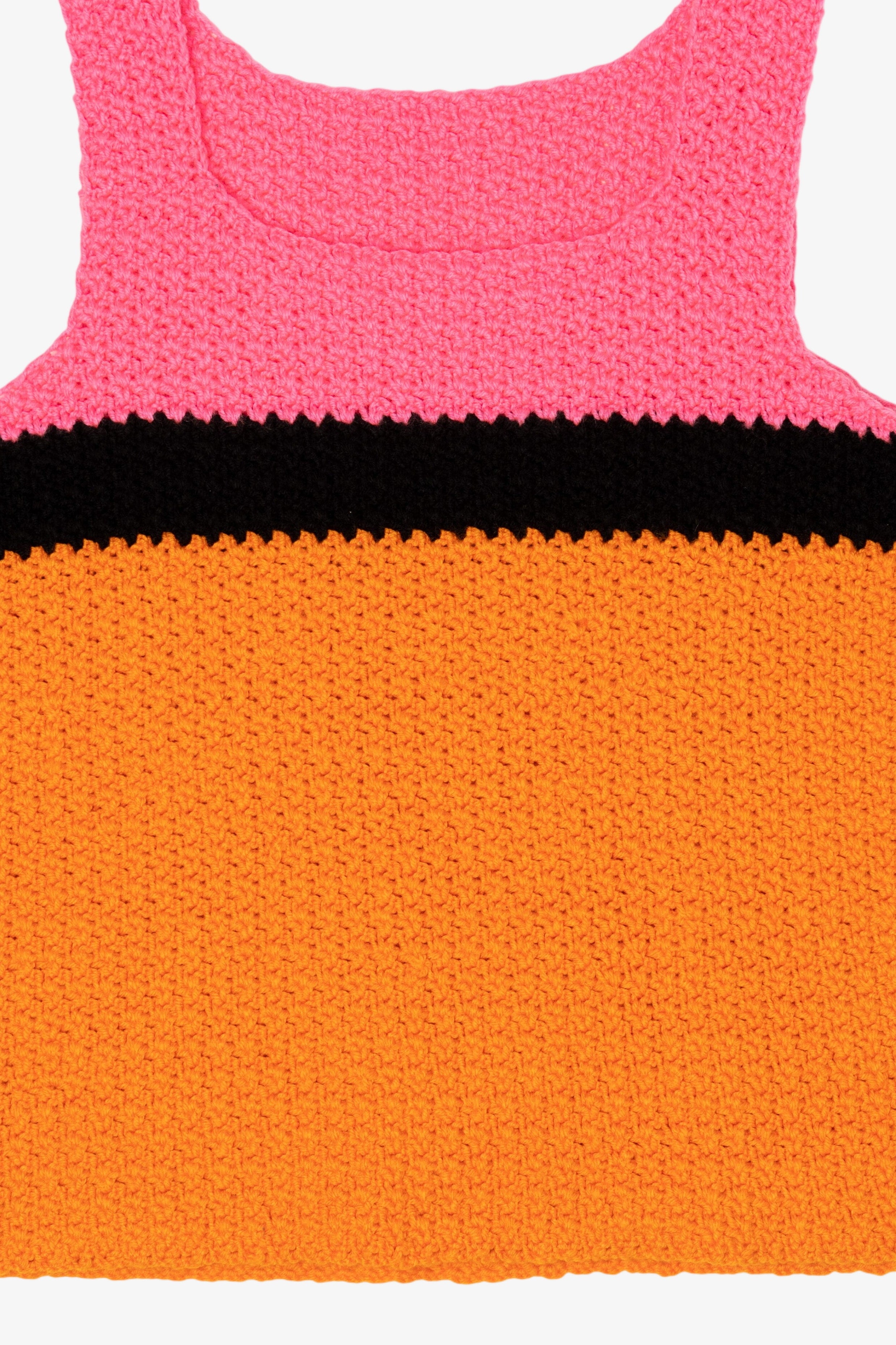 Vintage Handmade Crochet Vest (1990s)