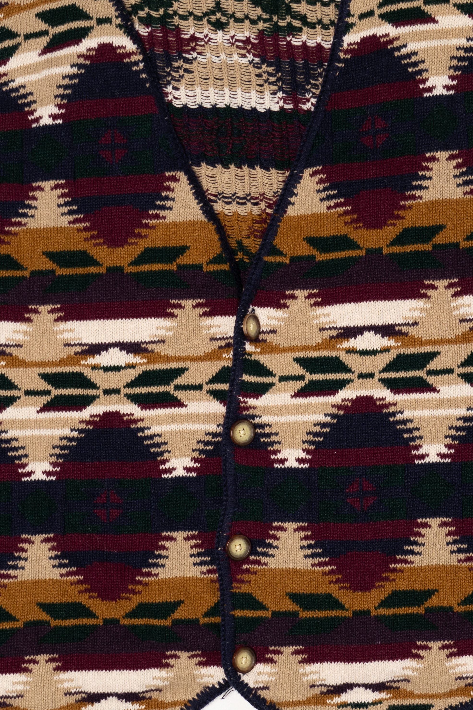 Vintage Structure Southwestern Pattern Vest (1990s)
