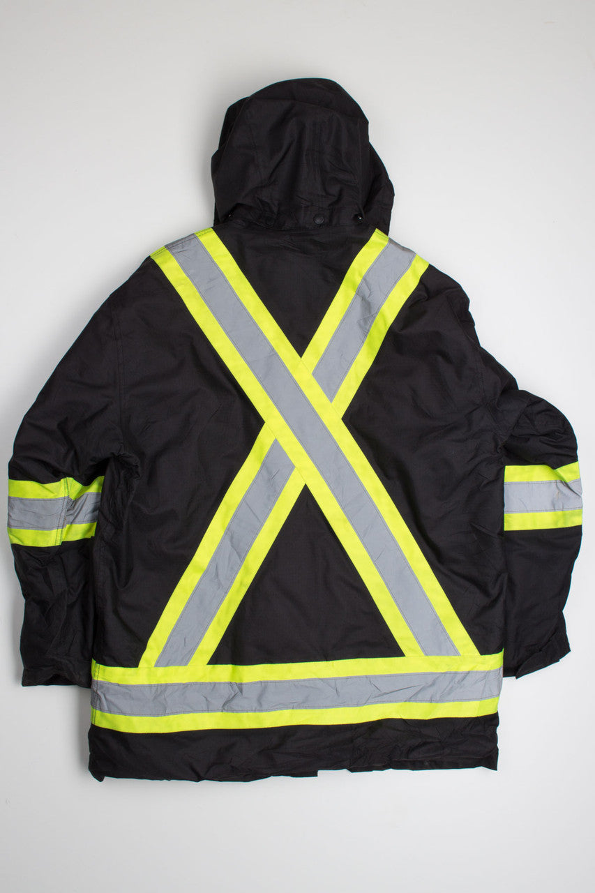 Black Oversized Safety Coat