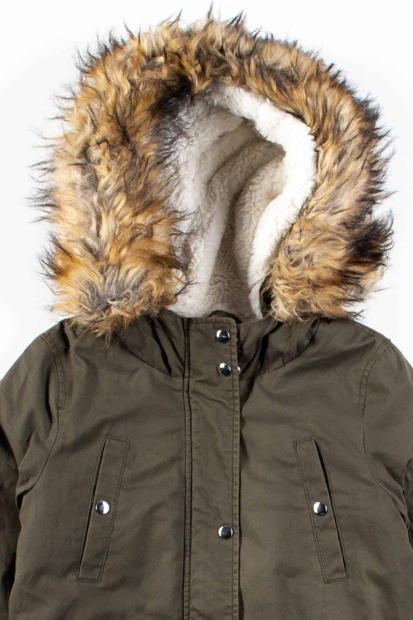 Sherpa Lined Olive Parka 1