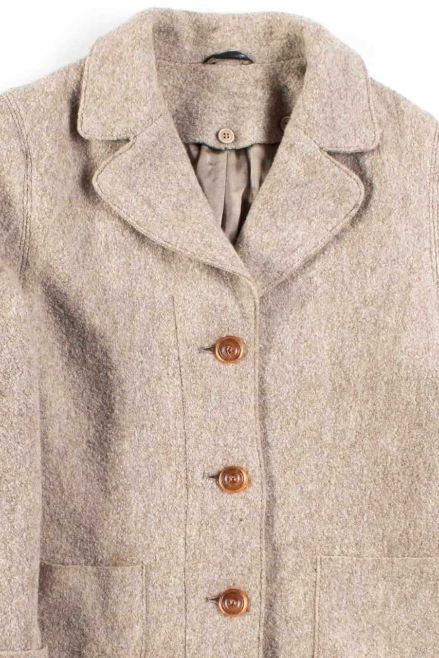 Oatmeal Wool Coat