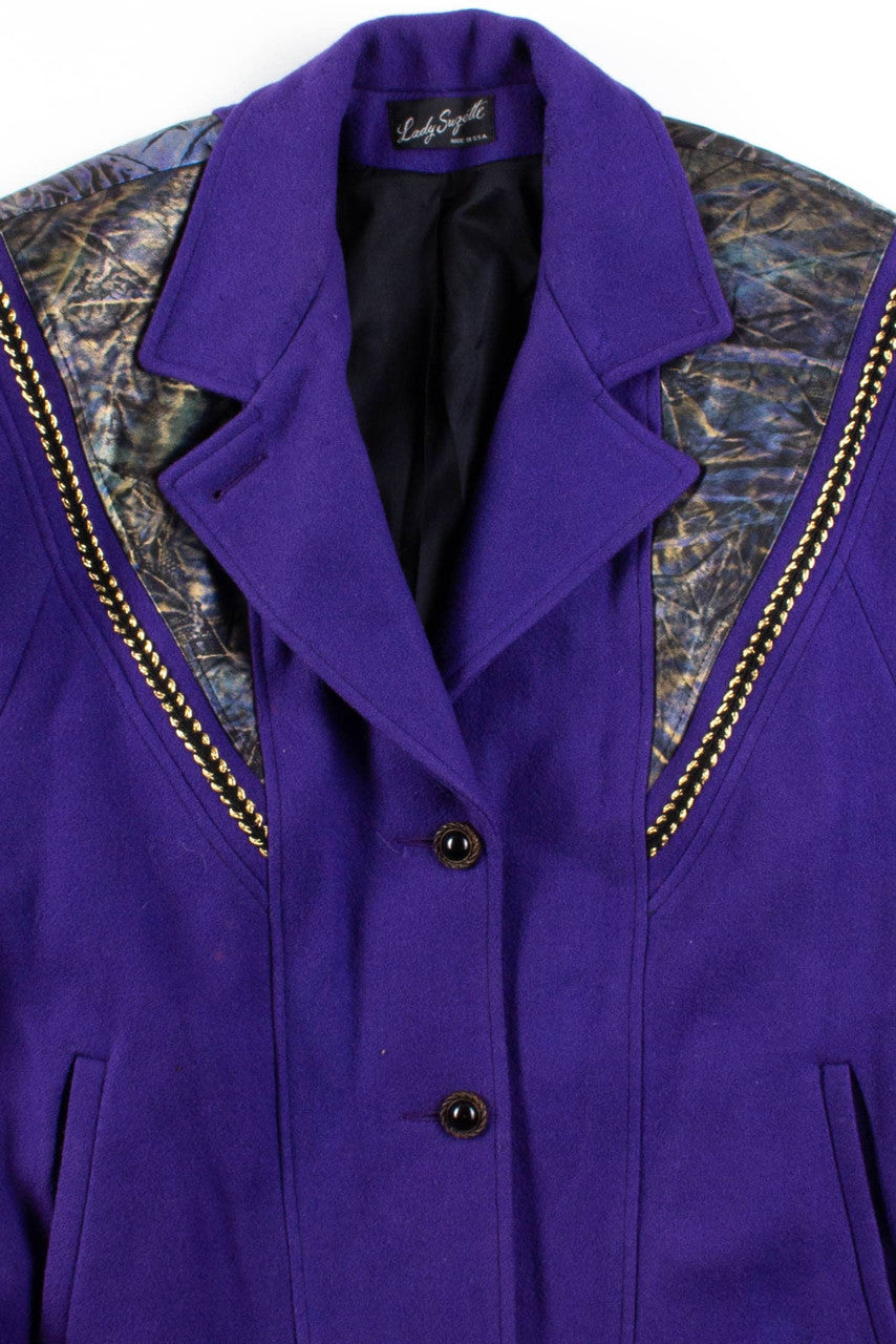 Purple Wool Coat