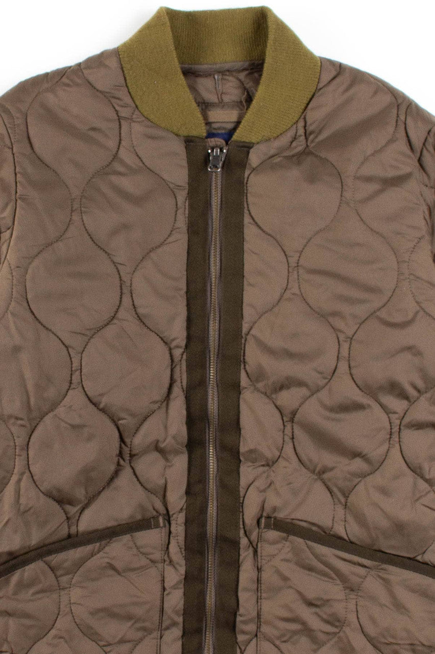 Olive Green Quilted Jacket