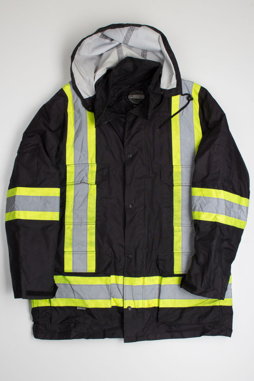 Black Oversized Safety Coat