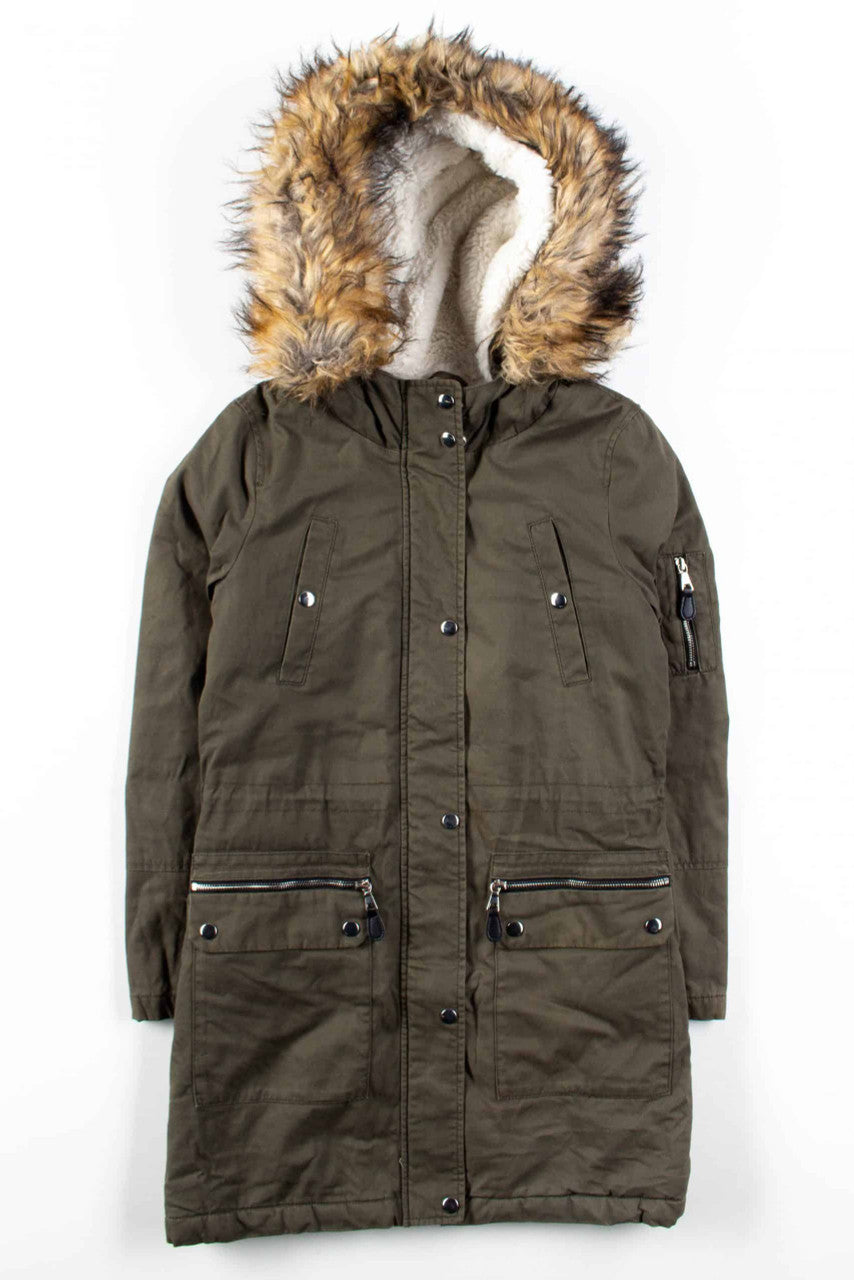 Sherpa Lined Olive Parka 1
