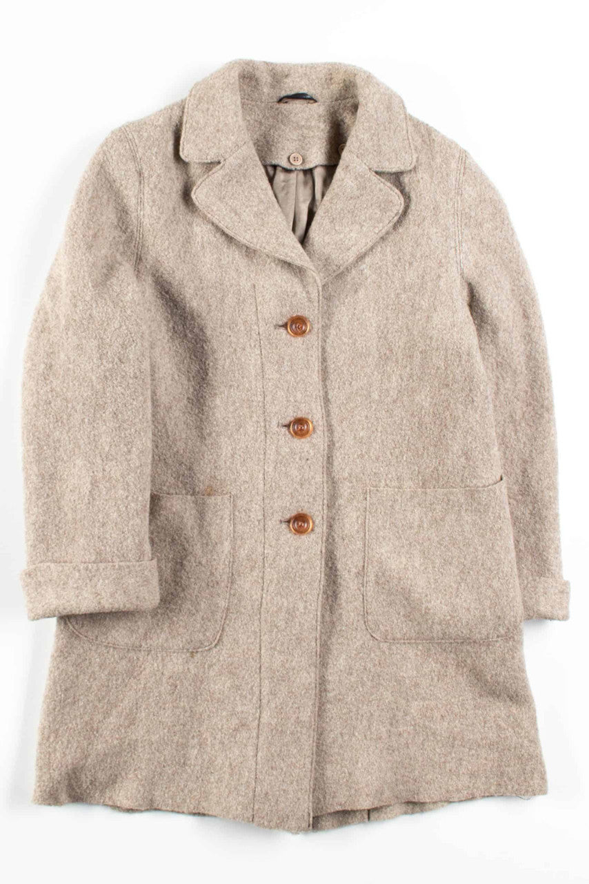 Oatmeal Wool Coat