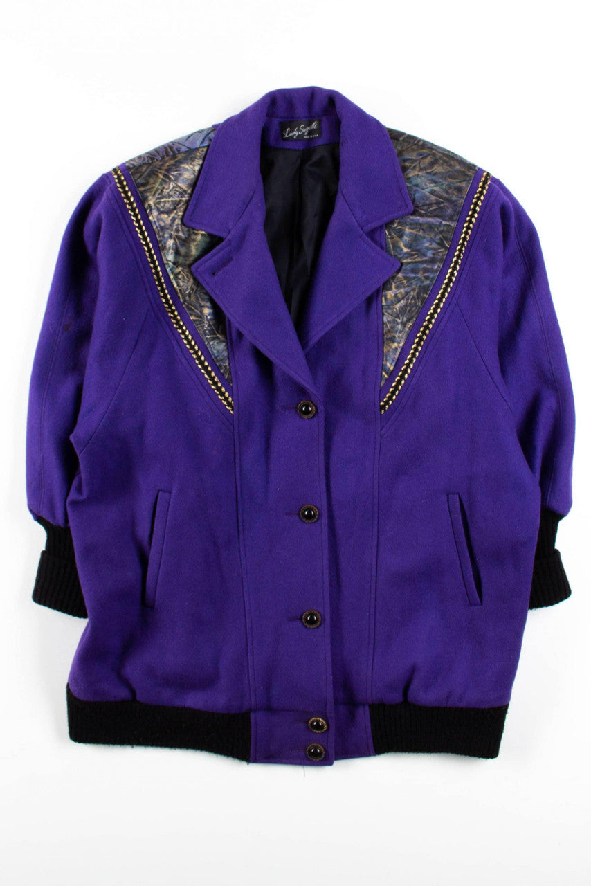 Purple Wool Coat