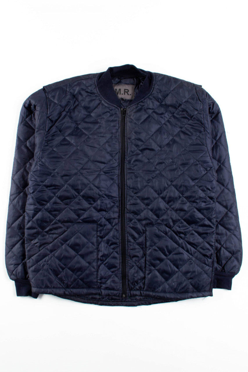Navy Quilted Jacket