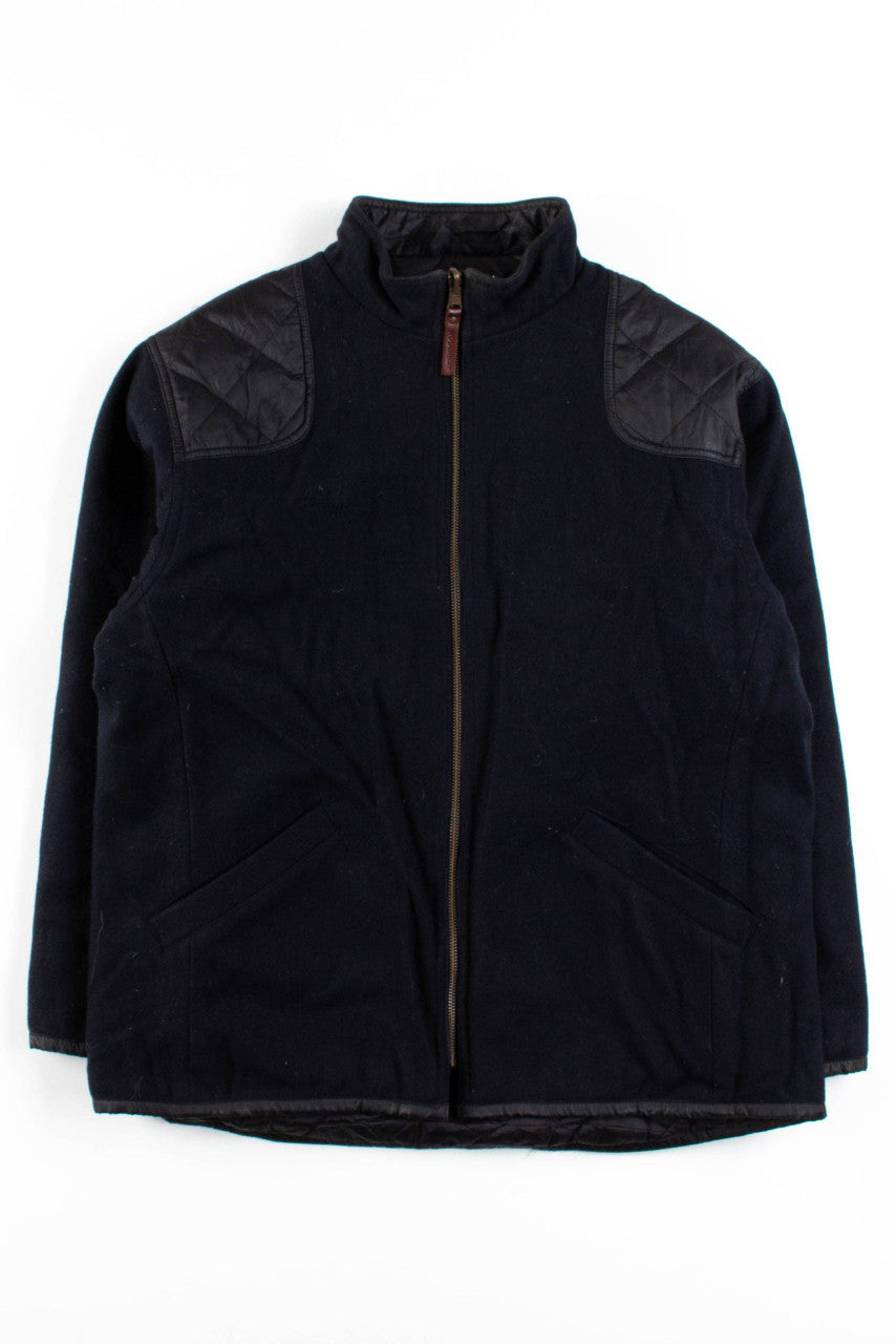 Black Quilted Reversible Woolrich Jacket