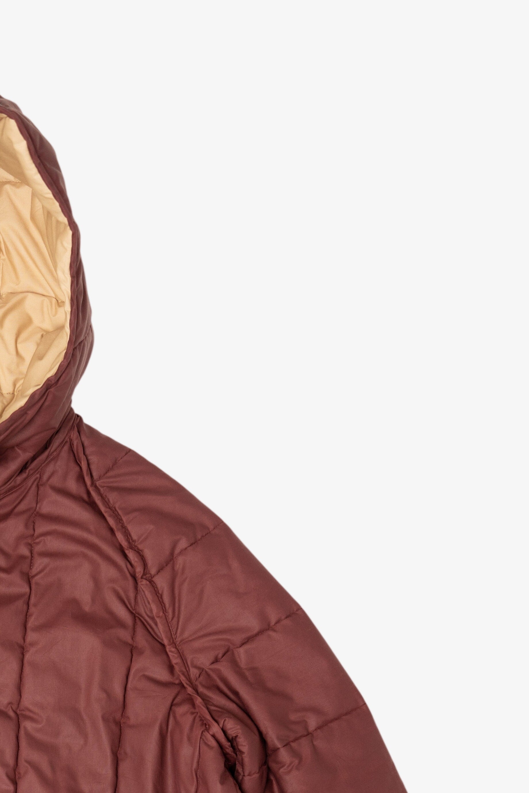 Vintage Mahogany Winter Puffer Jacket (1980s)