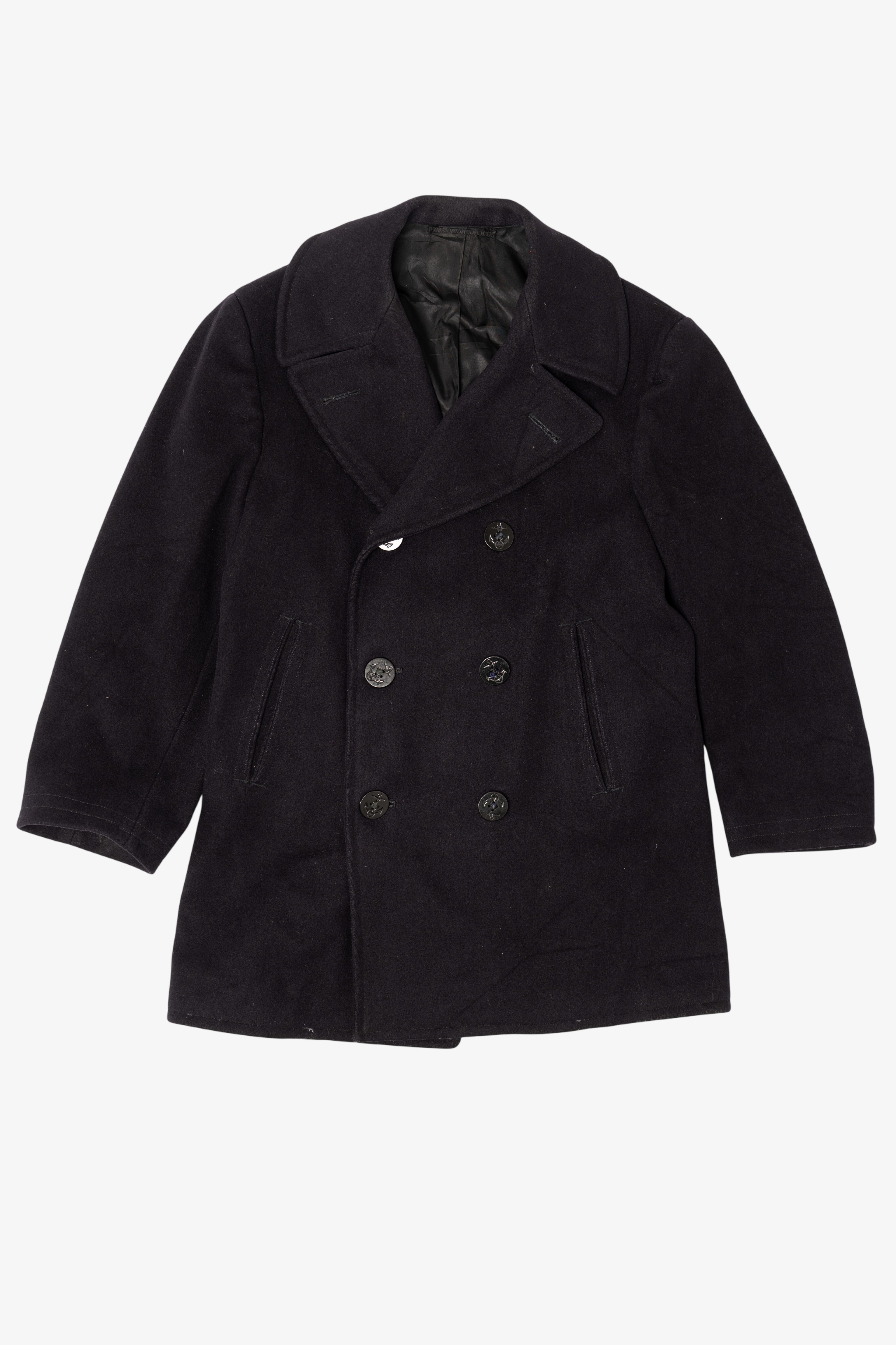 Vintage Navy Peacoat Jacket (1970s)
