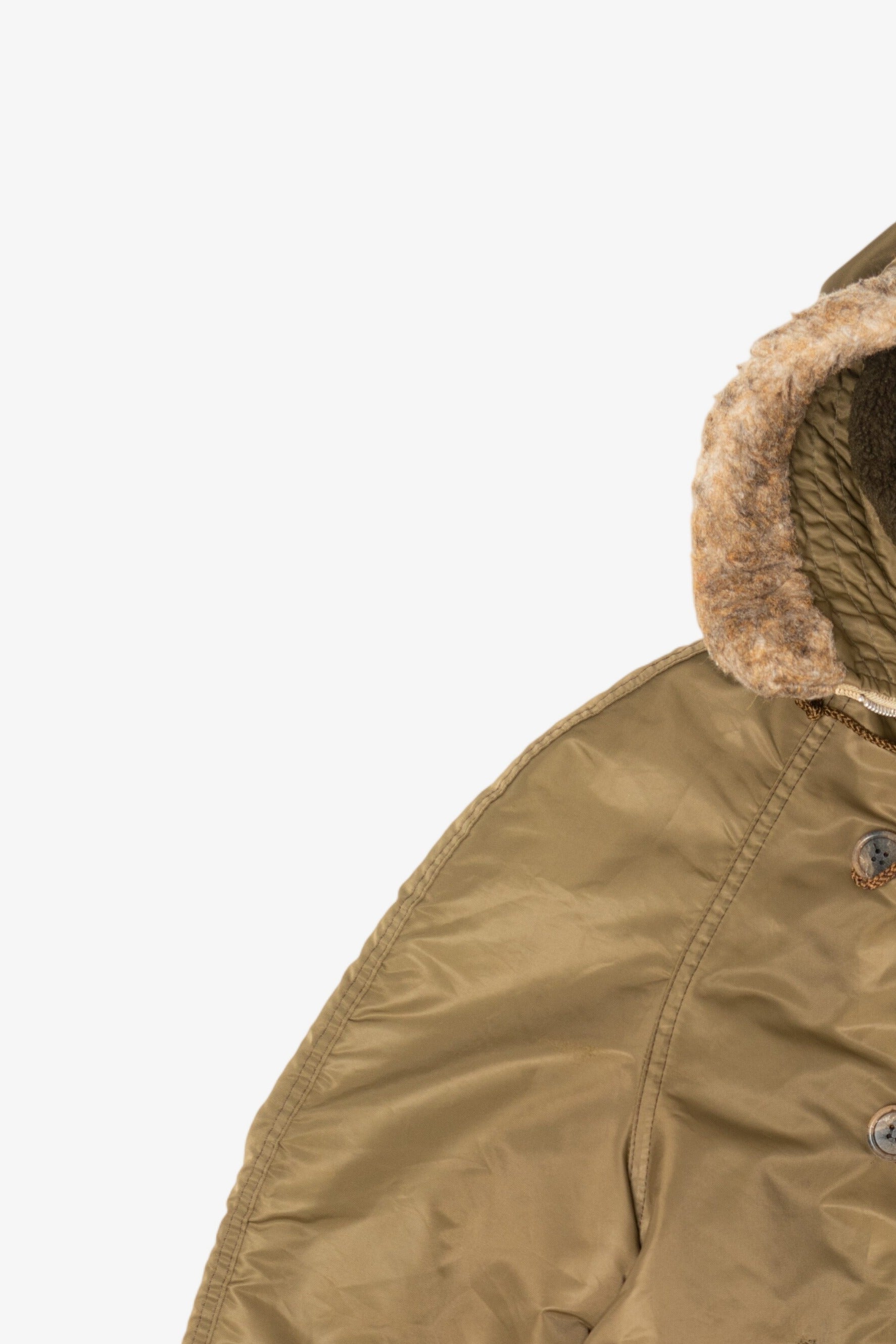 Vintage Olive Put-On Shop Sears Winter Parka (1970s)