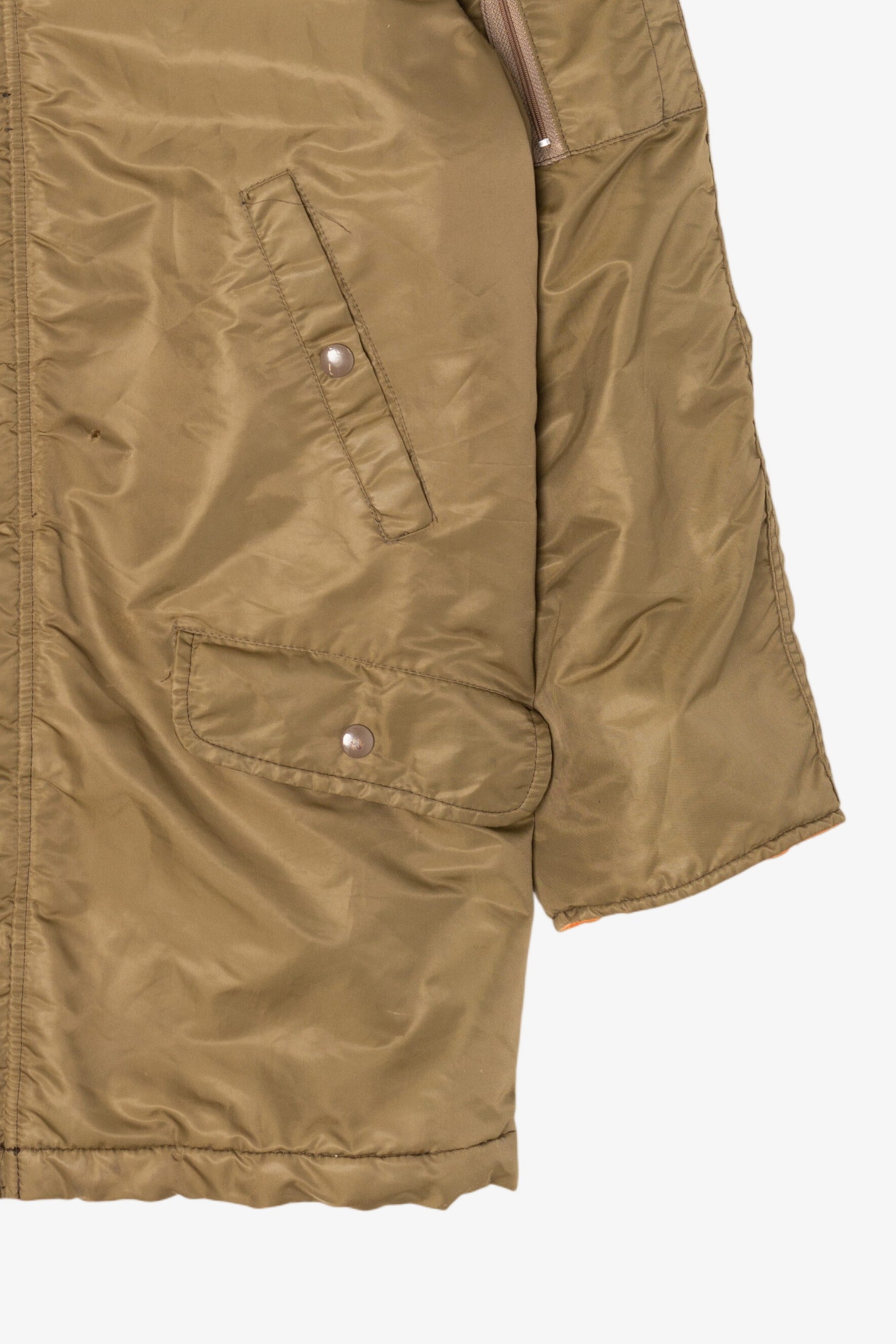 Vintage Olive Put-On Shop Sears Winter Parka (1970s)
