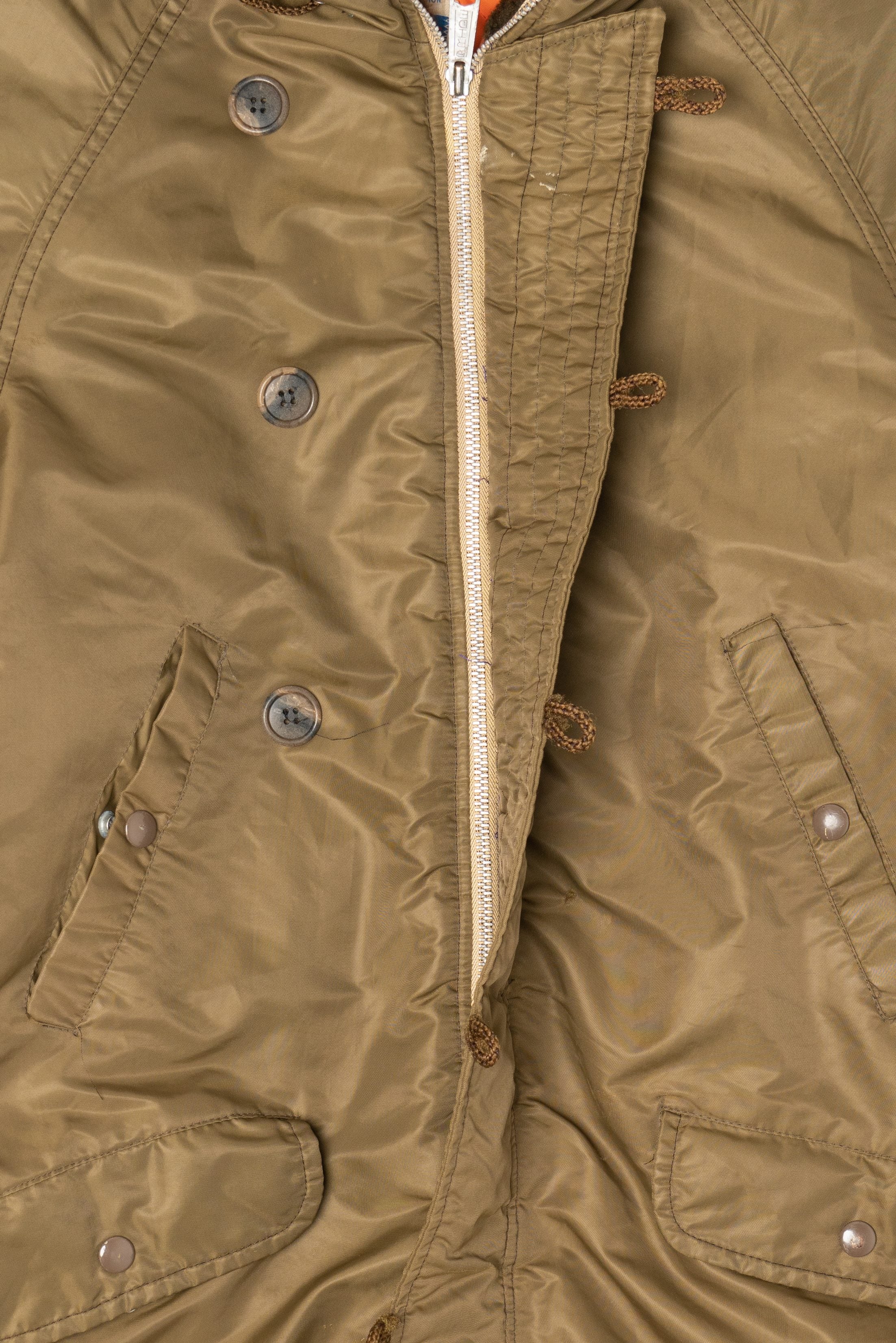 Vintage Olive Put-On Shop Sears Winter Parka (1970s)