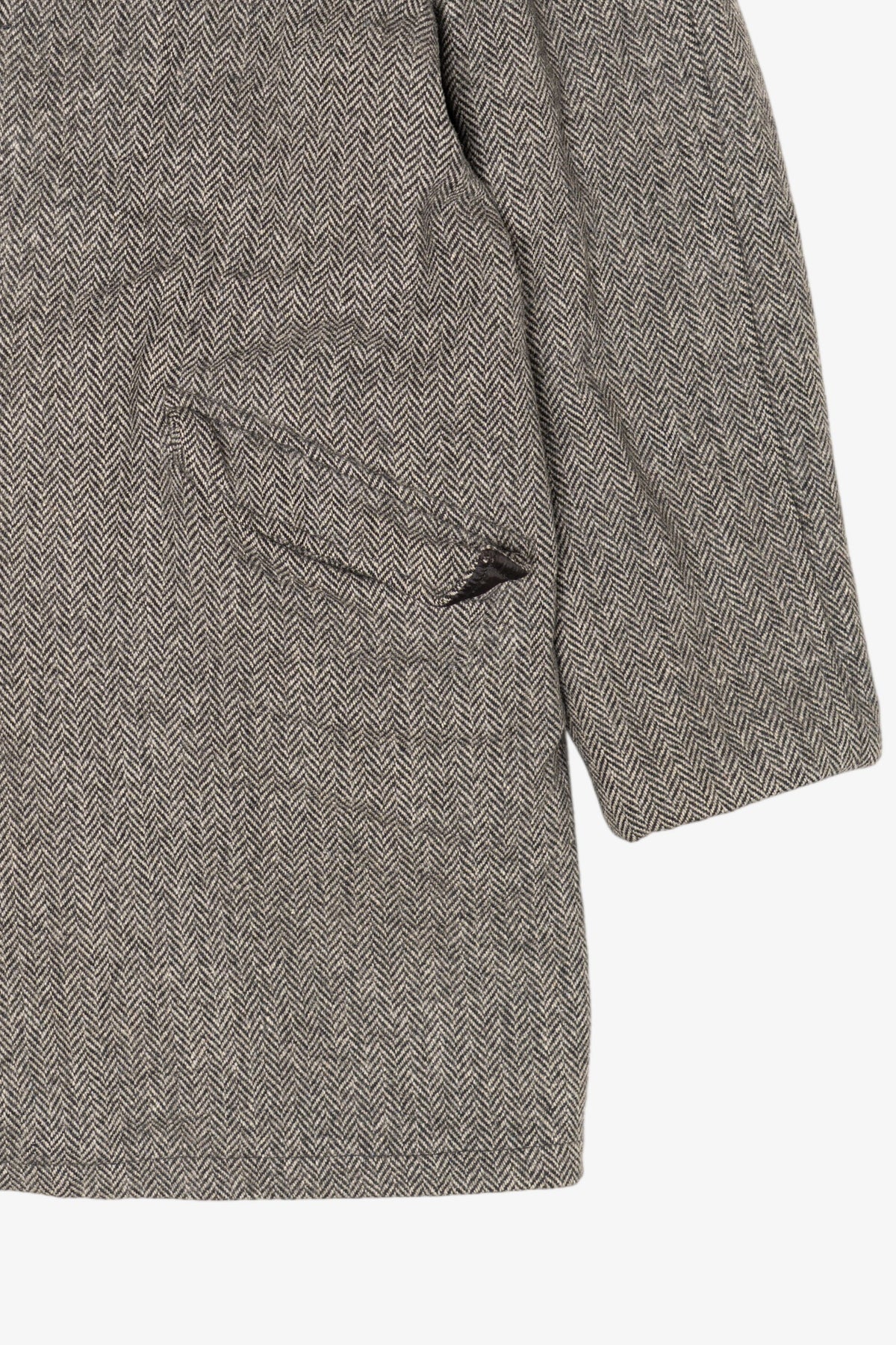 Vintage Gray Cal Craft Faux Fur Trimmed Winter Coat (1980s)