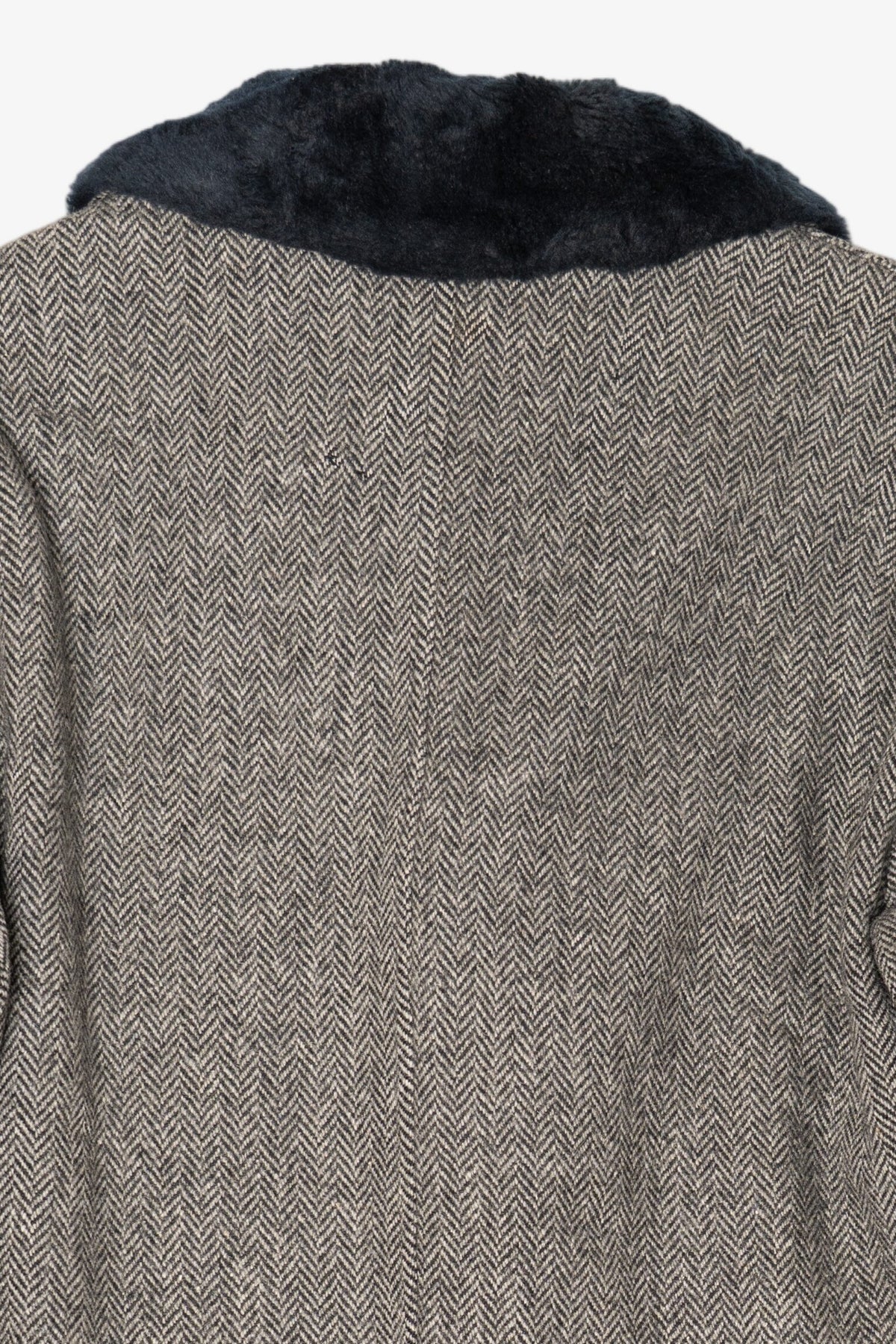 Vintage Gray Cal Craft Faux Fur Trimmed Winter Coat (1980s)