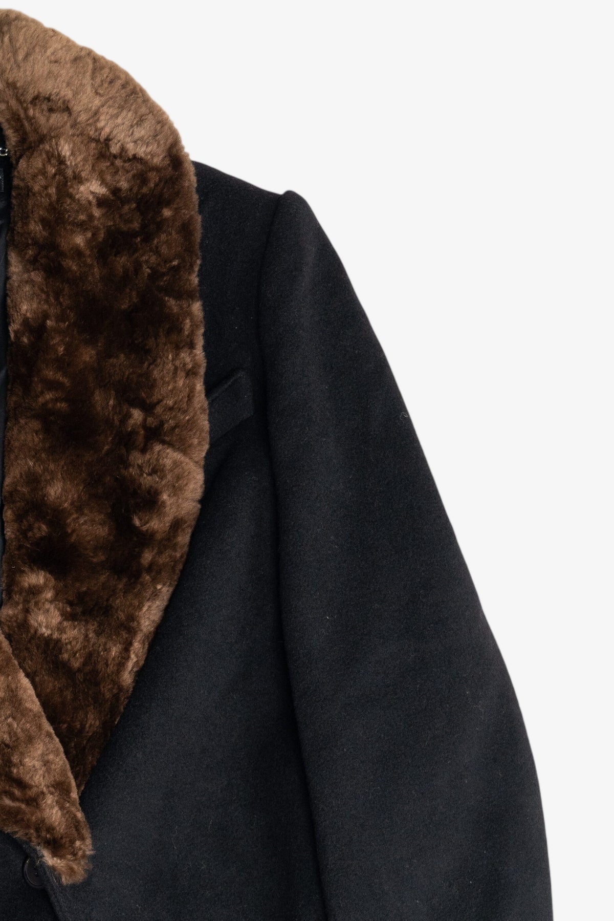 Vintage Harve Benard Double Breasted Long Wool Coat (2000s)