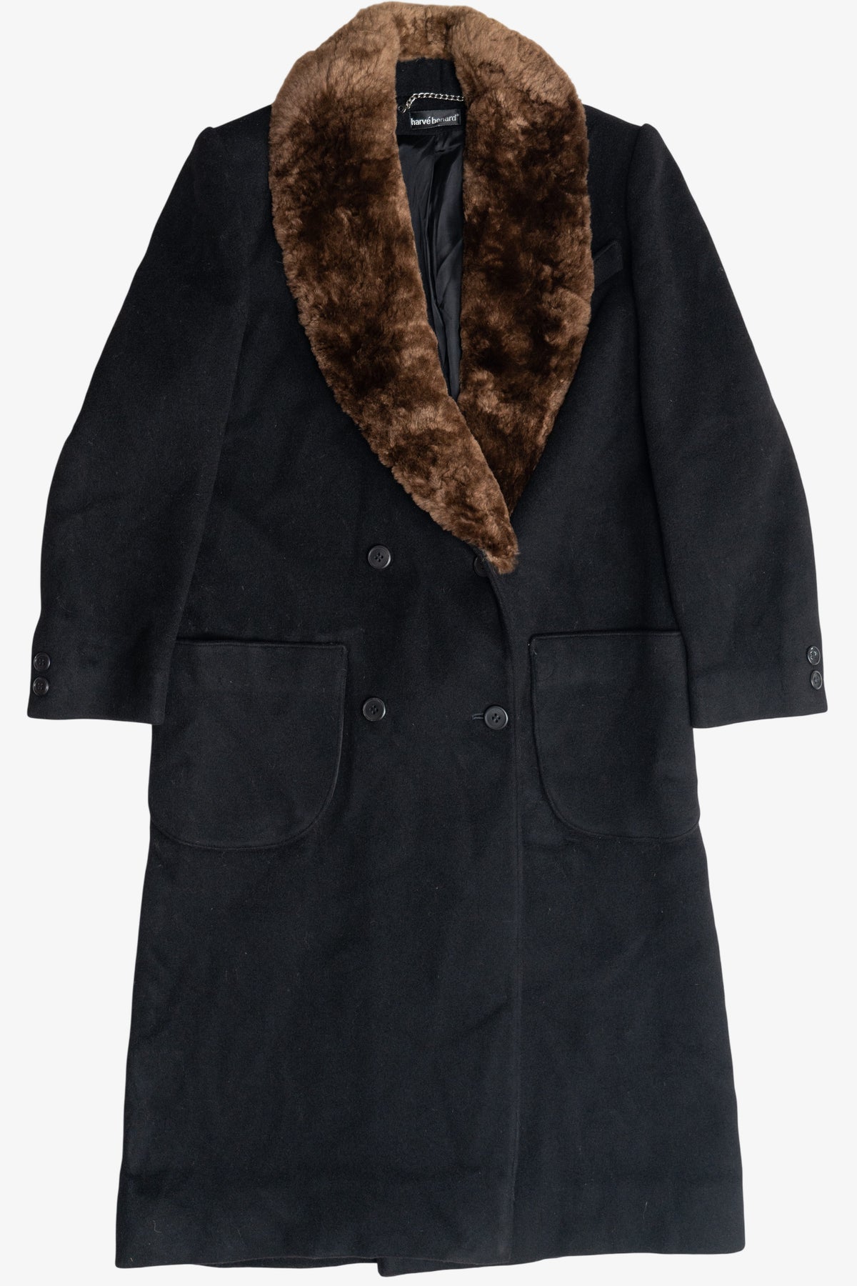 Vintage Harve Benard Double Breasted Long Wool Coat (2000s)