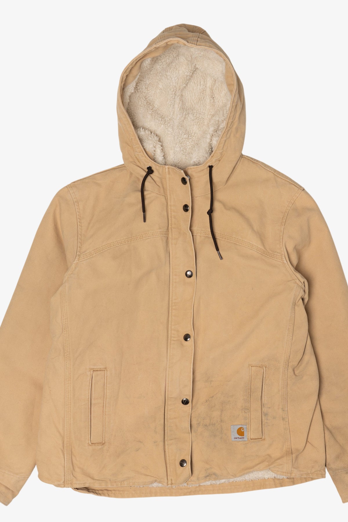 Carhartt Faux Fur Lined Distressed Winter Coat (2010s)