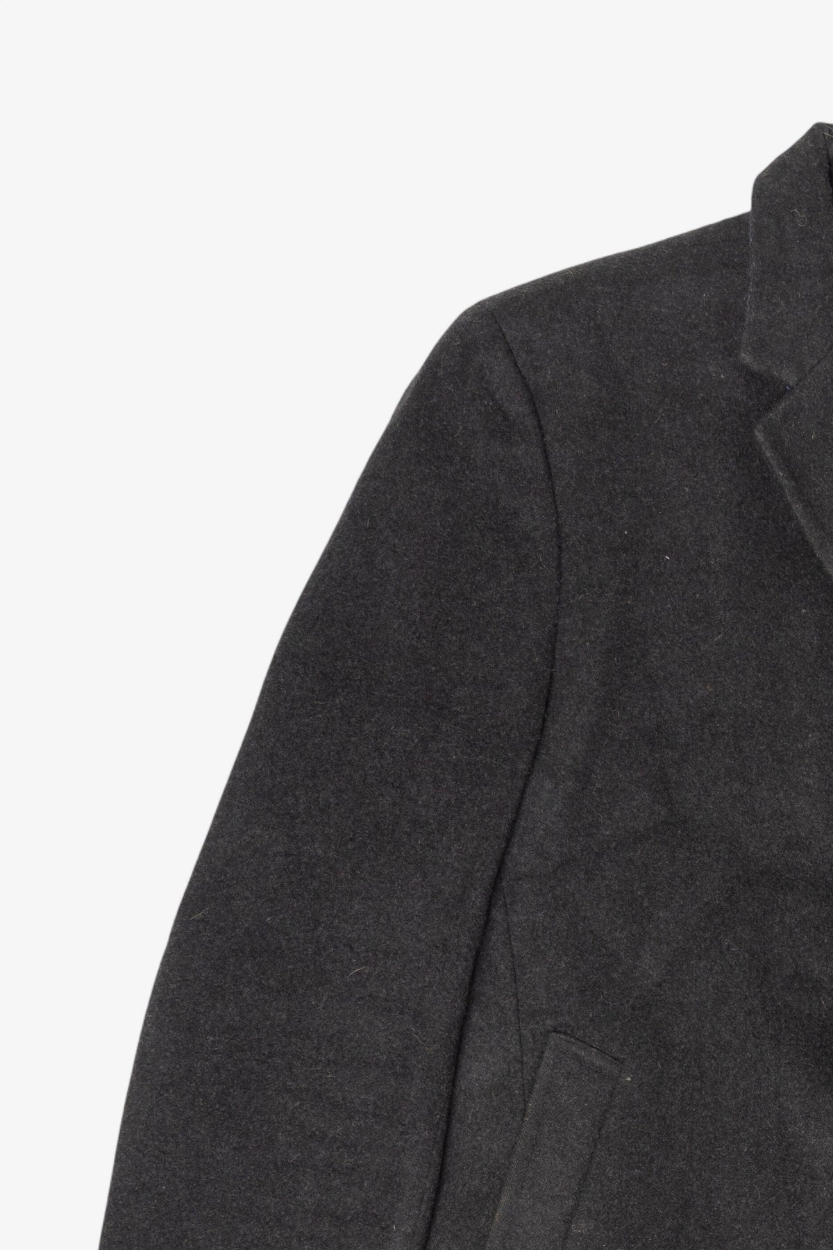Vintage Dark Gray Single Breasted Overcoat (1990s)