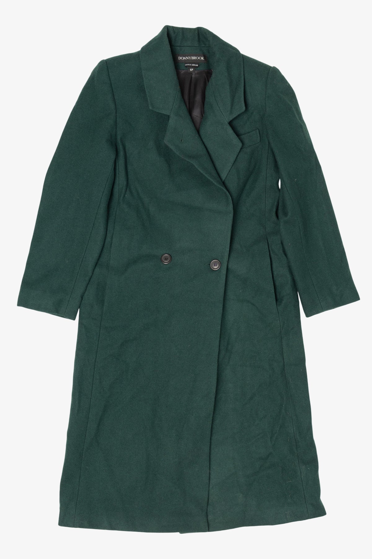 Vintage Dark Green Dony Brook Long Overcoat (1990s)