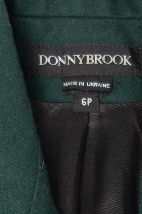 Vintage Dark Green Dony Brook Long Overcoat (1990s)
