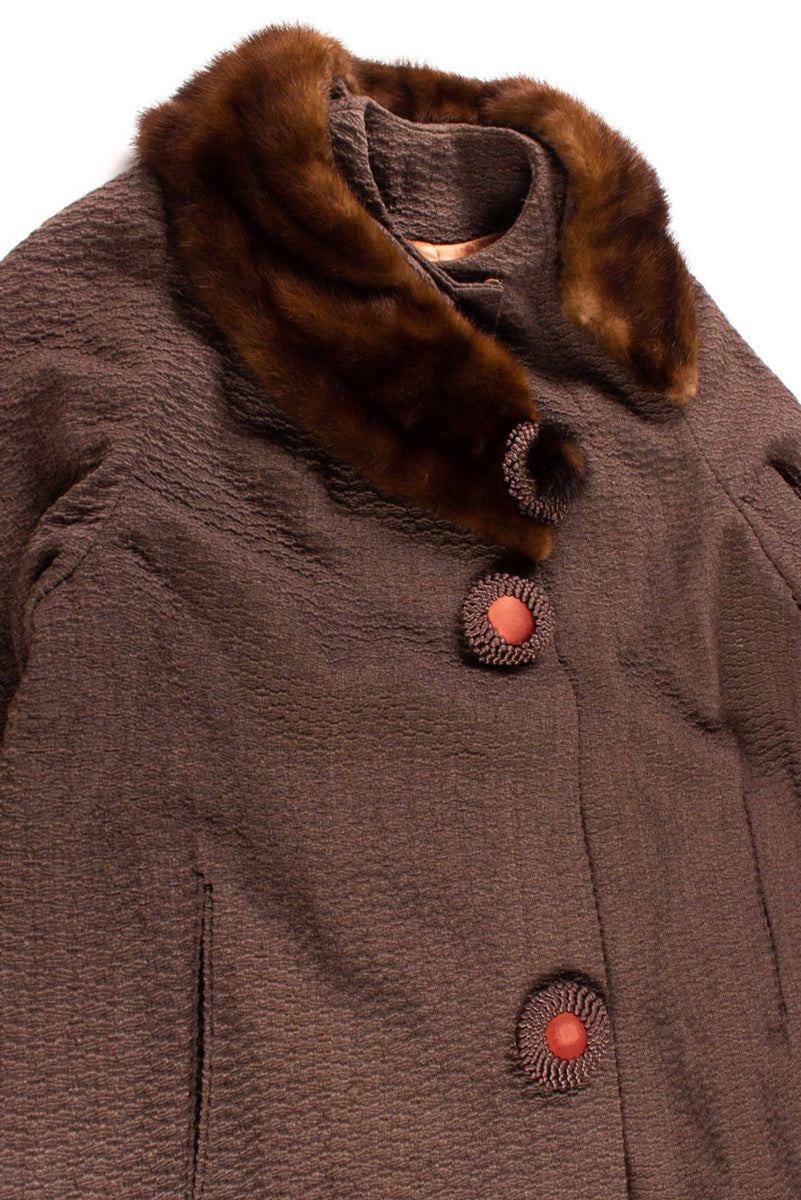 Modern Colorblock Leather And Fur Coats V Neck Winter