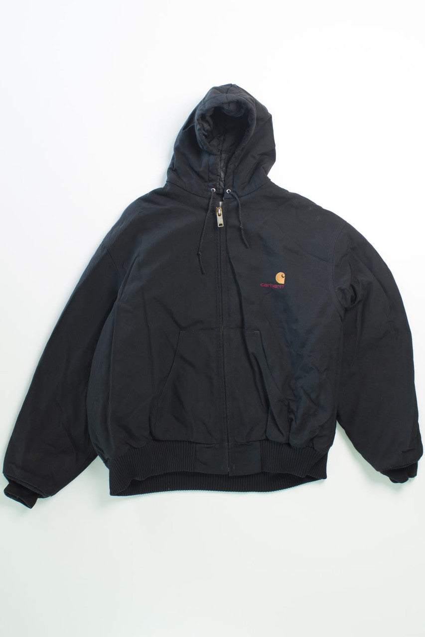 Vintage Black Carhartt Winter Work Coat