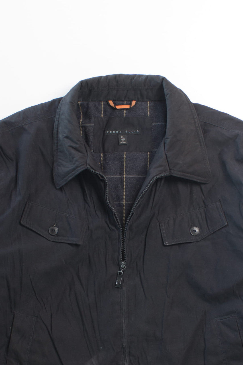 Vintage Perry Ellis Black Winter Coat