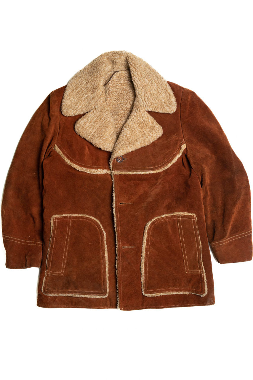 Vintage Leather Winter Coat