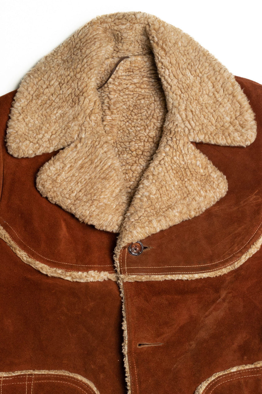 Vintage Leather Winter Coat