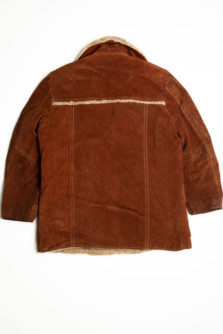 Vintage Leather Winter Coat