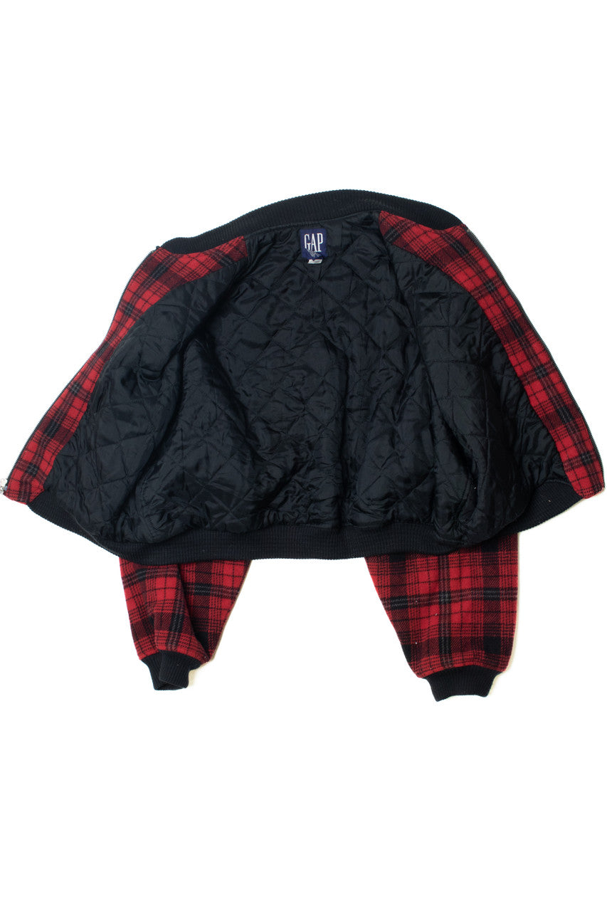 Vintage Gap Double Pocket Cropped Winter Coat (1990s)